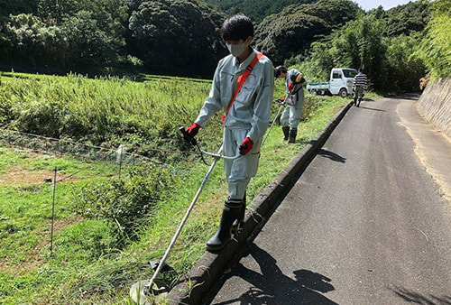 河野電機＿小規模集落応援隊の一員として活動を始めました。